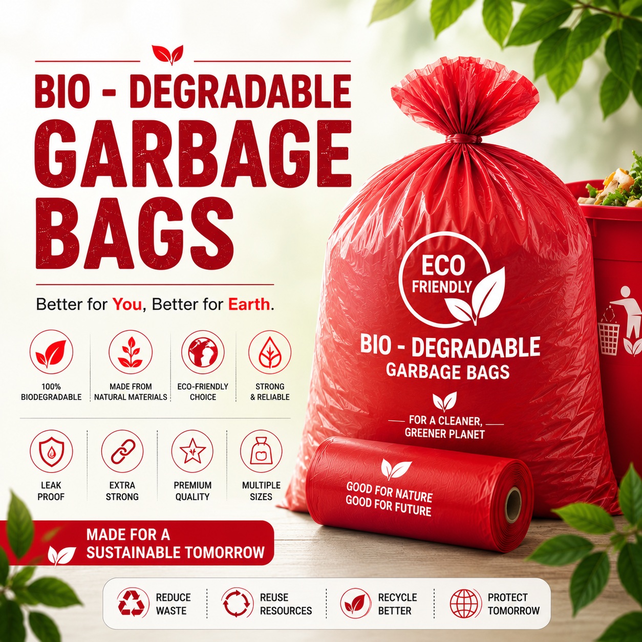 Bio-Degradable Garbage Bags
